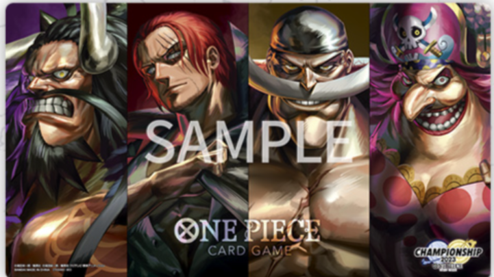 One Piece Card Game Official Playmat Four Emperors Championship